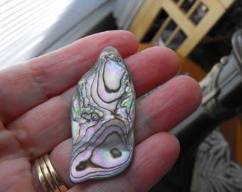 Abalone Shell Cabochon For Wire Wrap Or Jewelry Pendant