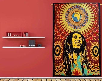 LOT OF 5 Indian Tapestry Wall Hanging Mandala Hippie Gypsy Bedspread Throw Bohemian Cover