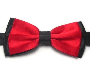 Red and black bowtie