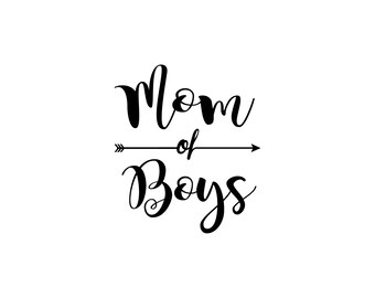 Download Boy Mama Mom of Boys SVG Cut File for Cricut and Silhouette