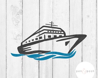 Cruise Ship SVG - Cruise SVG - Boat SVG - Ship Svg - Nautical Svg - Cruise Svg for Shirts - Cruise Svg Cut Files - Cruise Ship Cut File