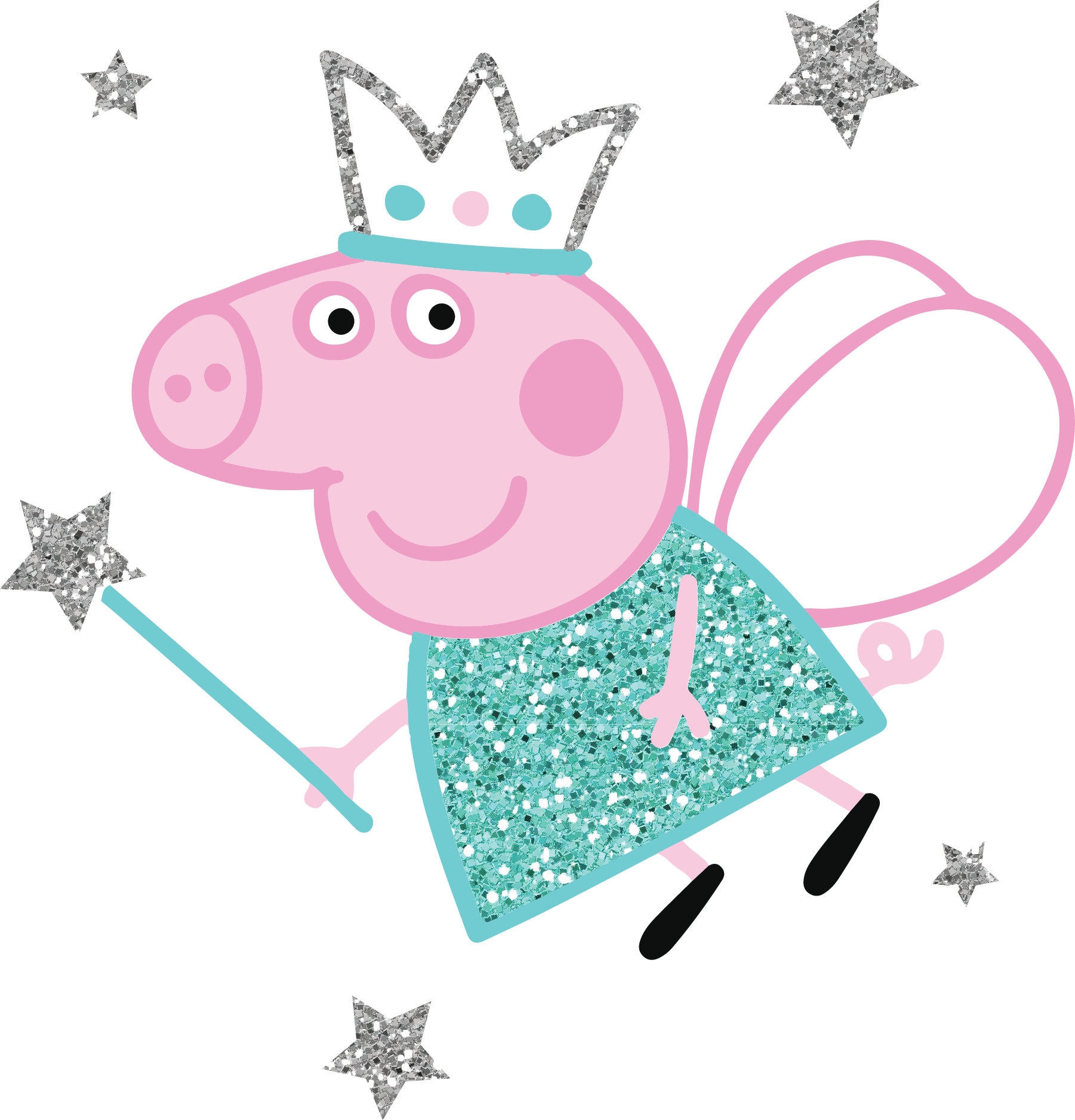 Download Peppa Pig fairy princess for cutting and printing Layered ...