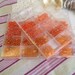 800 beads in various shades of Orange in different styles