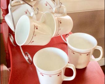 Vintage Correl Glass Mugs