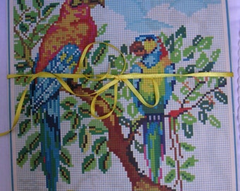 Vintage embroidery.Cross stitch sheets.Embroidery set.Needlecraft.Patron de bordado.1940s.Vintage sewing.Vintage cross stitch. Punto cruz.