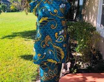 African print 2 piece skirt set