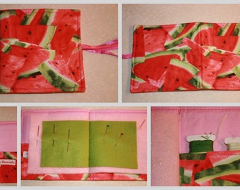 Pocket for needles or pins