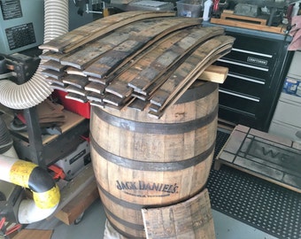 Whiskey Barrel Staves From a Used Jack Daniels Oak Whiskey Barrel