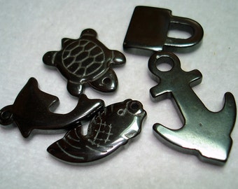 Assorted Manmade Hemalyke Charms (Qty 5) - B3268
