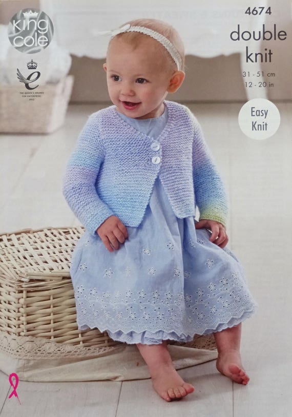 Download Baby Knitting Pattern K4674 Baby's Very Easy Knit Long