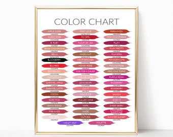 Lipsense Color Chart 2017
