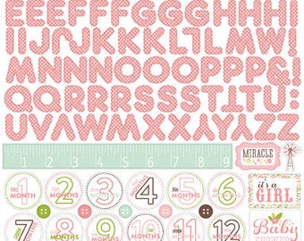 Bundle of Joy Girl A New Addition Alpha Sticker