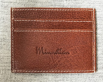 Minimal Elegant Leather Wallet - by Minnetian