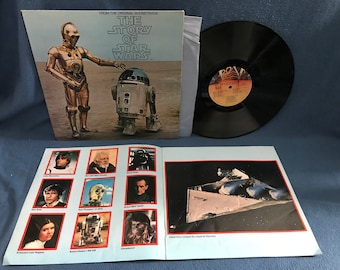 RARE, Vintage, "The Story Of Star Wars" John Williams, Original Film Score and Dialogue, Soundtrack, Vinyl LP, Record Album