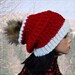 Pom Pom hat Santa hat adult Christmas Hat pattern Red Christmas hat Crochet Santa hat Fur Pom Easy Winter Crochet Pattern Chunky hat pattern