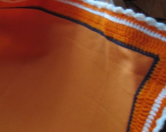 B-093 Orange Fleece Blanket