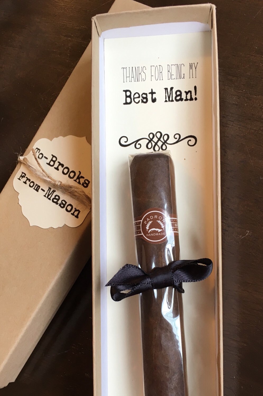 Groomsmen Cigar Box-Will You Be My GroomsmanThanks For Being