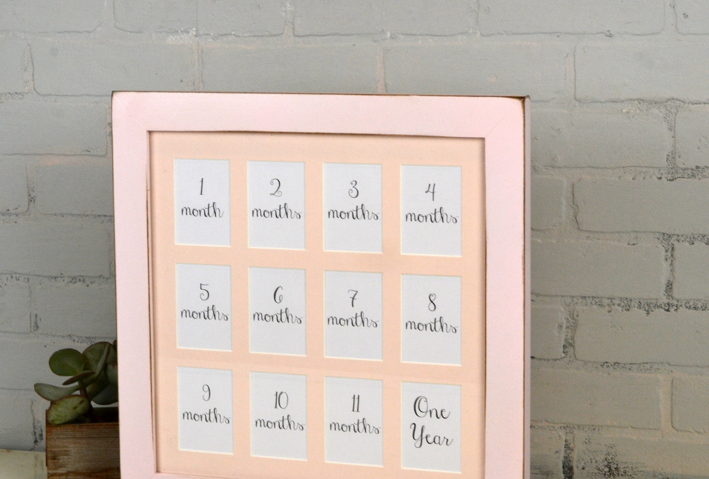 14x14 School Days Or Baby S First Year Frame With Mat For 12 2 5 X Gallery Photo