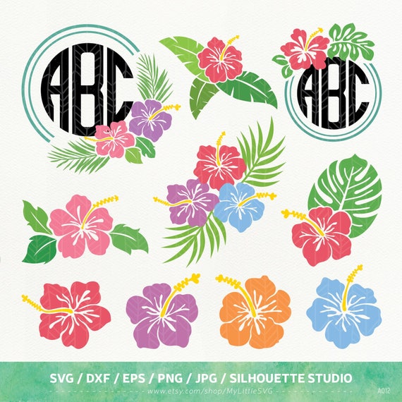 Free Free 106 Monogram Silhouette Flower Svg SVG PNG EPS DXF File