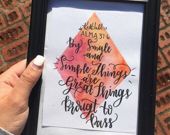 By small and simple things