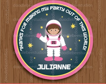 Outer Space Favor Tags, Astronaut Favor Tags, Astronaut Labels, Outer Space Labels, Space Party Tags, Outer Space Printables