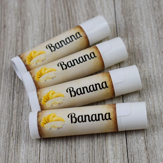 Banana Flavored Lip Balm Handmade All Natural Lip Balm