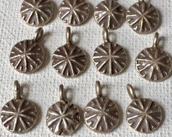 Jewelry Destash, Hill Tribe Silver Charms, Charms, Jewelry Supplies, Jewelry Making , Destash Silver Charms, Etsy Studio