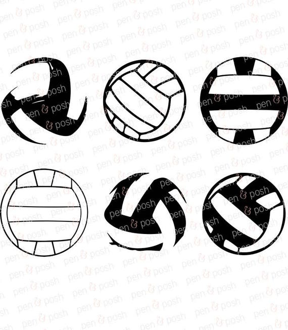 Download Volleyball SVG DXF Cut FIle for Silhouette & Cricut