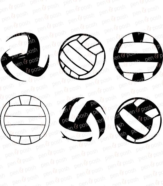 Volleyball SVG DXF Cut FIle for Silhouette & Cricut