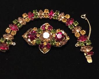 REGENCY BROOCH and BRACELET