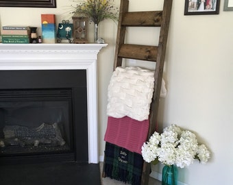 Blanket Ladder | Handmade, Rustic, Quilt, Throw, Towel Rack