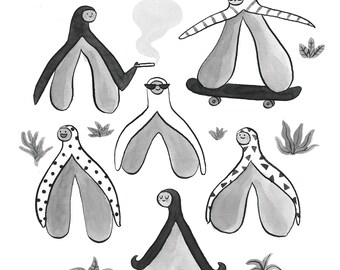 A4 - Happy clitoris art print
