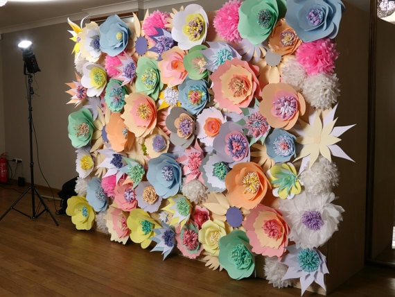 paper flower wall wedding backdrop paper flower backdrop paper flower photo booth