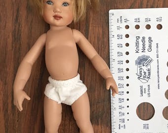 White Brief for 7.5 inch DJ Riley Kish Boy Doll, Underwear