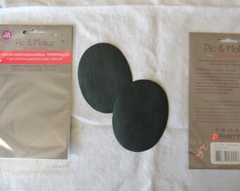 1 pair of elbow/knee pads on dark green for clothing