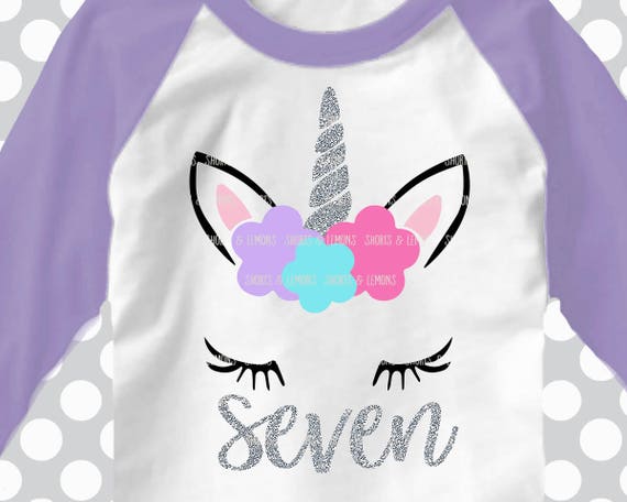 Download 7th svg 7 birthday SVG unicorn seventh birthday svg 7