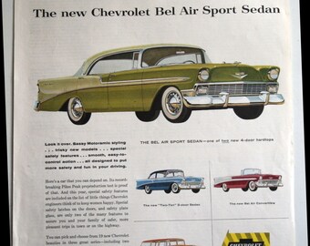 1950s Ladies Home Journal Chevrolet Bel Air car series