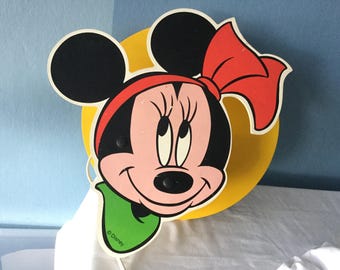 Collection of 4 Original Vintage Disney Lamps;Minnie Mouse,Mickey Mouse,Pluto,Goofy,Very Rare,Wall Hanging