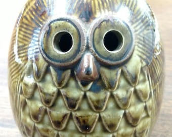 Vintage Midcentury Retro Fitz & Floyd Owl Coin Bank