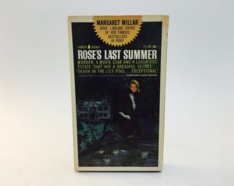 Vintage Gothic Romance Book Roses's Last Summer by Margaret Millar 1965 Paperback