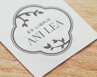 Customised printed bookplate in japanese style