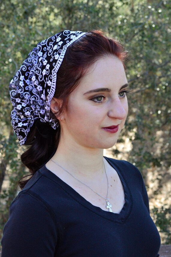 Christian Head Covering SCT35 Headband Headscarf with Ties