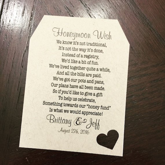 Honeymoon Wedding Shower Invitation Wording 5