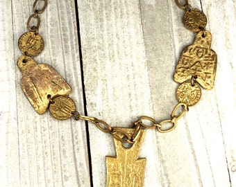 Tribal, Tribal Jewelry, Boho , Bohemian Vintage Necklace, Boho, Vintage Necklace - V