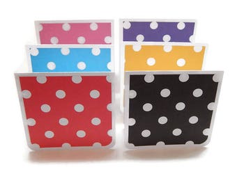 Mini Card Set, 3" x 3" Mini Cards, Thank You Note Cards, Gift Cards, Small cards, Set of 6