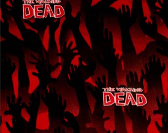 Walking Dead Zombie Arms fabric, by the half yard, 43-44" wide, 100% cotton, walking dead fabric, The walking dead, zombie fabric