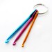 KnitFix Emergency Mini Crochet Hook Keychain for Knitters - No More Ladders and Dropped Stitches - Three Sizes Available