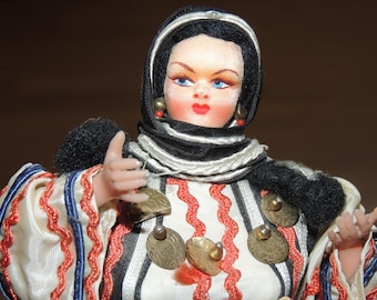 Vintage Greek 10 inch Stockinette Doll