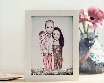 Illustration 3 people on sheet