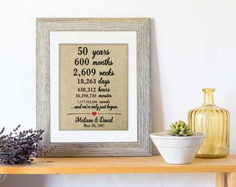  50th  anniversary  gifts  Etsy
